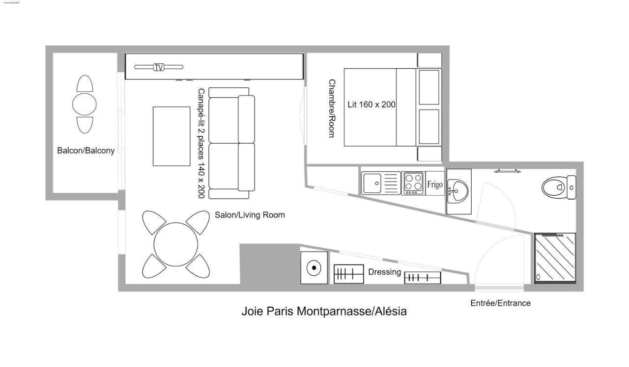 Joie Paris Montparnasse - Alesia Appartement Buitenkant foto